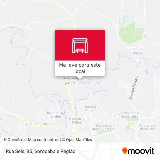 Rua Seis, 85 mapa