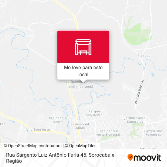 Rua Sargento Luiz Antônio Faria 45 mapa