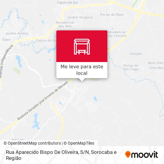 Rua Aparecido Bispo De Oliveira, S / N mapa