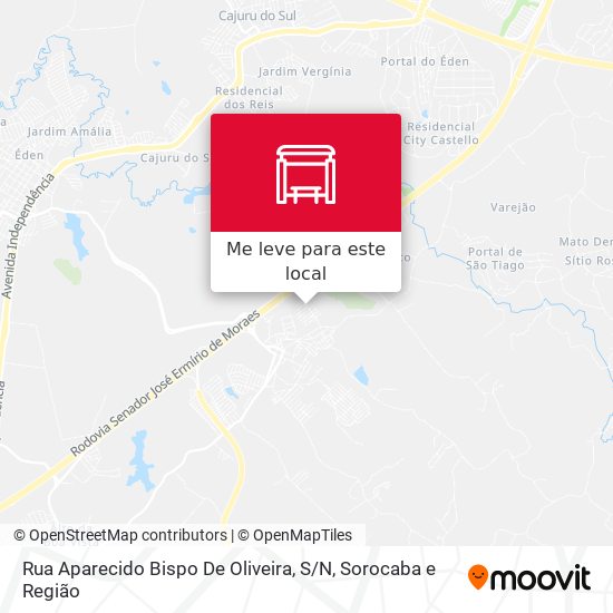 Rua Aparecido Bispo De Oliveira, S / N mapa