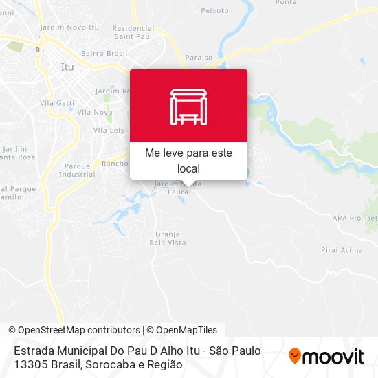 Estrada Municipal Do Pau D Alho Itu - São Paulo 13305 Brasil mapa