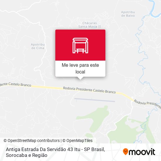 Antiga Estrada Da Servidão 43 Itu - SP Brasil mapa