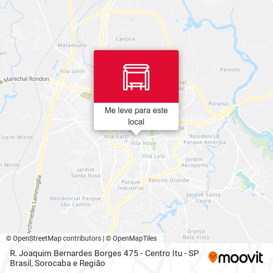 R. Joaquim Bernardes Borges 475 - Centro Itu - SP Brasil mapa