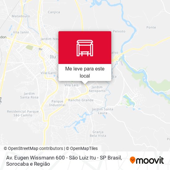 Av. Eugen Wissmann 600 - São Luiz Itu - SP Brasil mapa