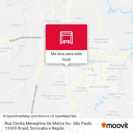 Rua Cecilia Meneghine De Matos Itu - São Paulo 13309 Brasil mapa