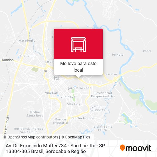 Av. Dr. Ermelindo Maffei 734 - São Luiz Itu - SP 13304-305 Brasil mapa