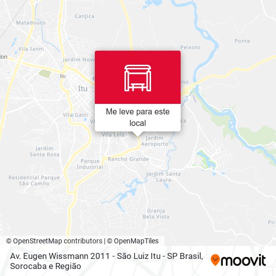 Av. Eugen Wissmann 2011 - São Luiz Itu - SP Brasil mapa