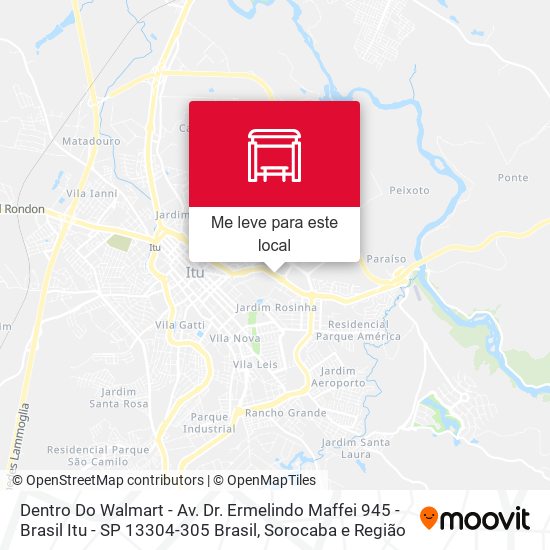 Dentro Do Walmart - Av. Dr. Ermelindo Maffei 945 - Brasil Itu - SP 13304-305 Brasil mapa
