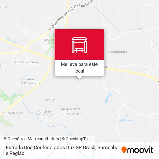 Estrada Dos Confederados Itu - SP Brasil mapa