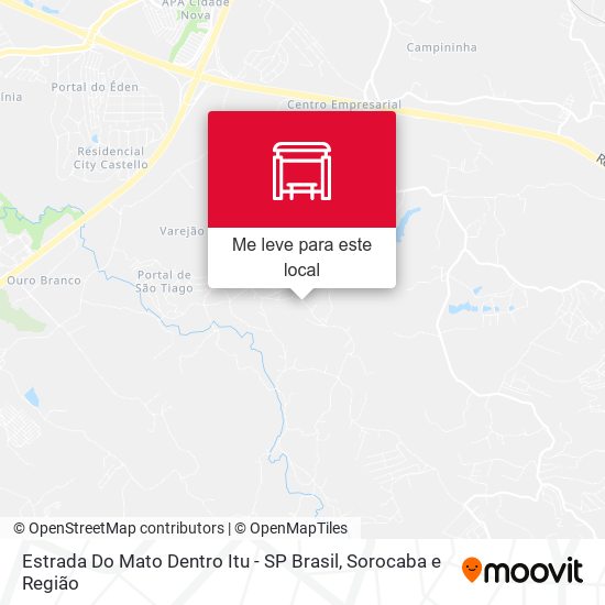 Estrada Do Mato Dentro Itu - SP Brasil mapa