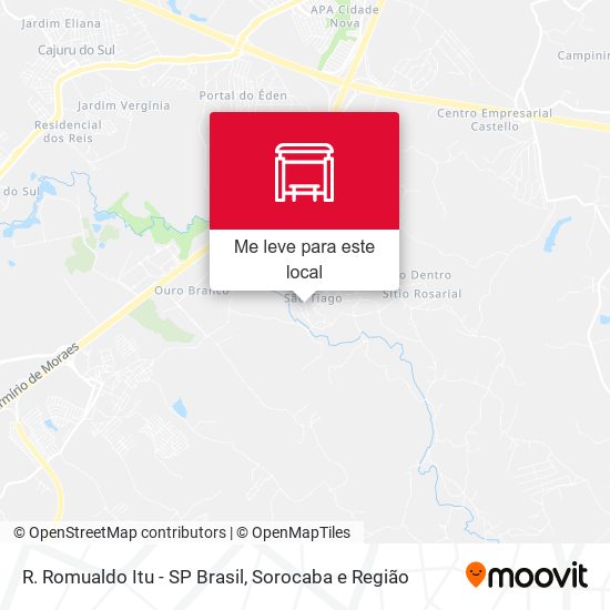 R. Romualdo Itu - SP Brasil mapa