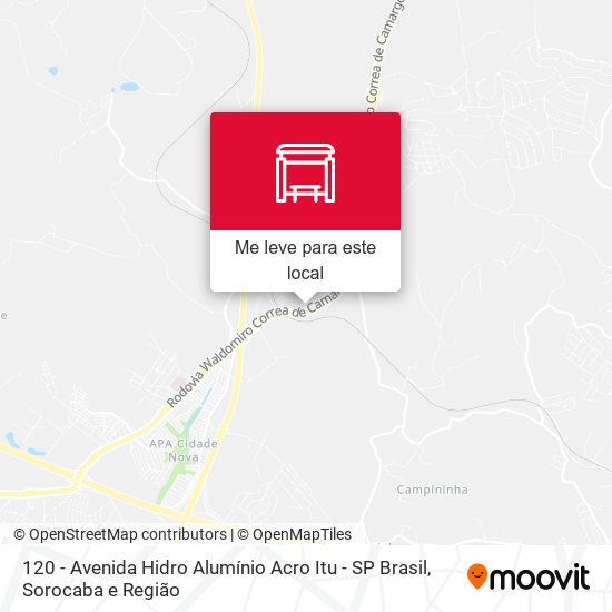 120 - Avenida Hidro Alumínio Acro Itu - SP Brasil mapa