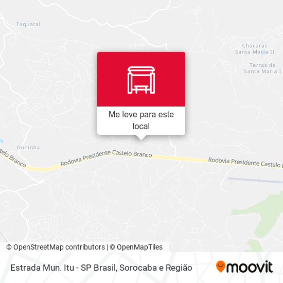 Estrada Mun. Itu - SP Brasil mapa