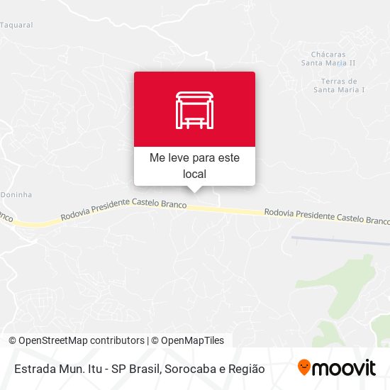 Estrada Mun. Itu - SP Brasil mapa