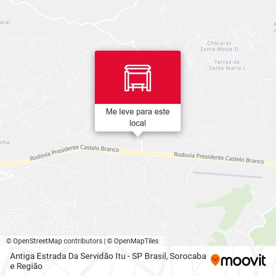 Antiga Estrada Da Servidão Itu - SP Brasil mapa