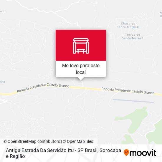 Antiga Estrada Da Servidão Itu - SP Brasil mapa