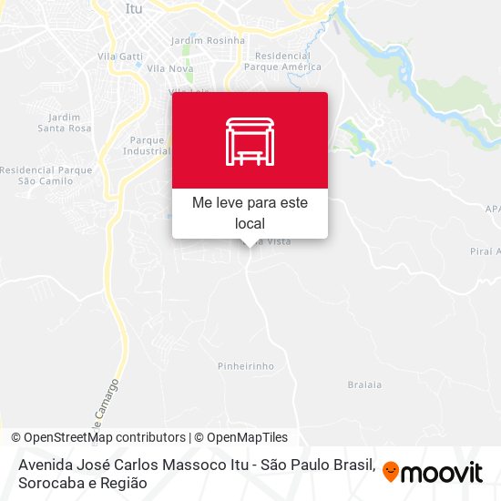 Avenida José Carlos Massoco Itu - São Paulo Brasil mapa