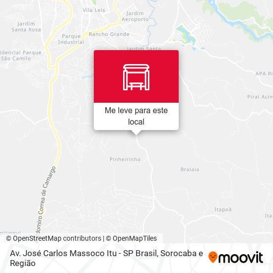 Av. José Carlos Massoco Itu - SP Brasil mapa