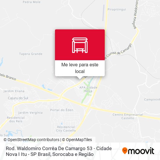 Rod. Waldomiro Corrêa De Camargo 53 - Cidade Nova I Itu - SP Brasil mapa