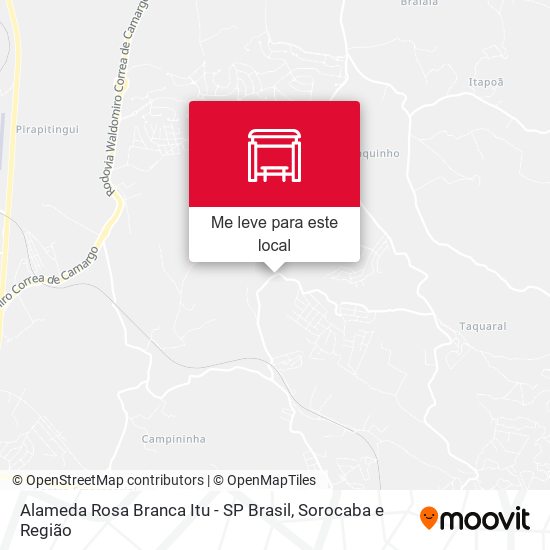 Alameda Rosa Branca Itu - SP Brasil mapa