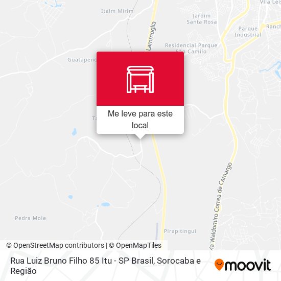 Rua Luiz Bruno Filho 85 Itu - SP Brasil mapa