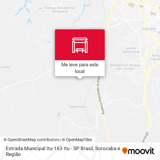 Estrada Municipal Itu-163 Itu - SP Brasil mapa