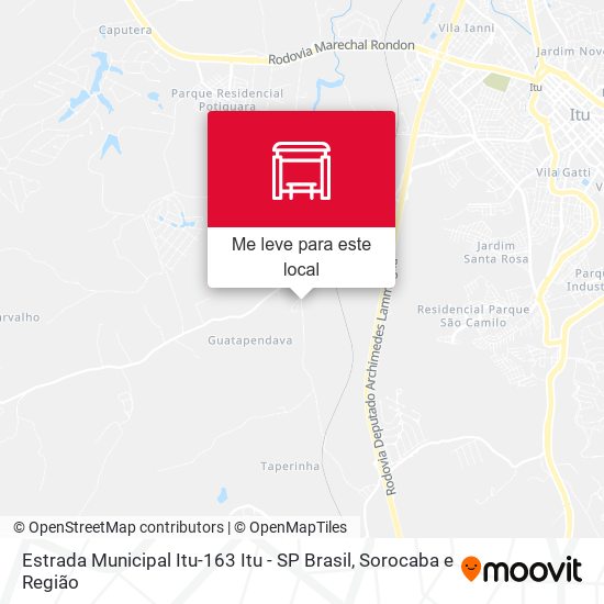 Estrada Municipal Itu-163 Itu - SP Brasil mapa
