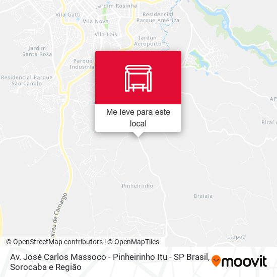 Av. José Carlos Massoco - Pinheirinho Itu - SP Brasil mapa