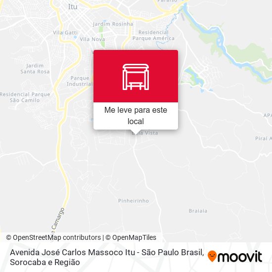 Avenida José Carlos Massoco Itu - São Paulo Brasil mapa