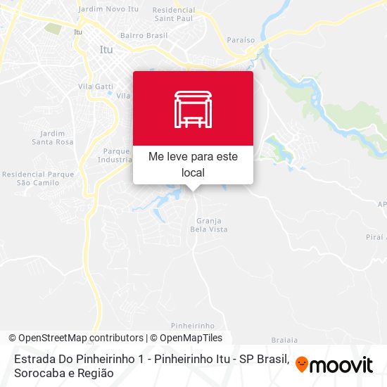 Estrada Do Pinheirinho 1 - Pinheirinho Itu - SP Brasil mapa