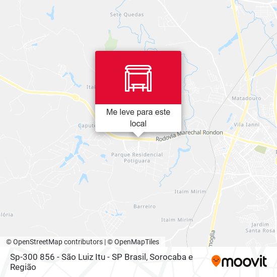 Sp-300 856 - São Luiz Itu - SP Brasil mapa