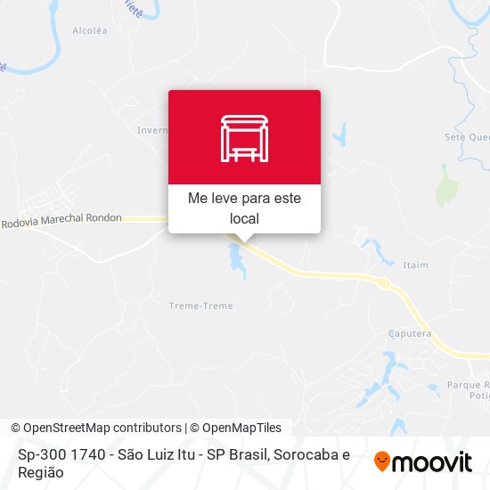 Sp-300 1740 - São Luiz Itu - SP Brasil mapa