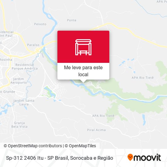 Sp-312 2406 Itu - SP Brasil mapa