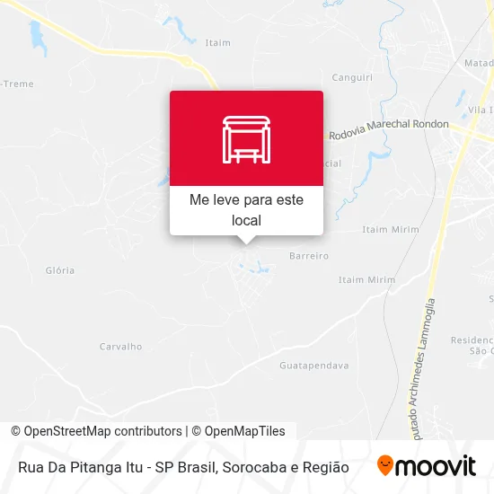 Rua Da Pitanga Itu - SP Brasil mapa