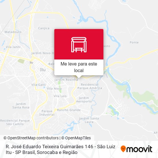 R. José Eduardo Teixeira Guimarães 146 - São Luiz Itu - SP Brasil mapa