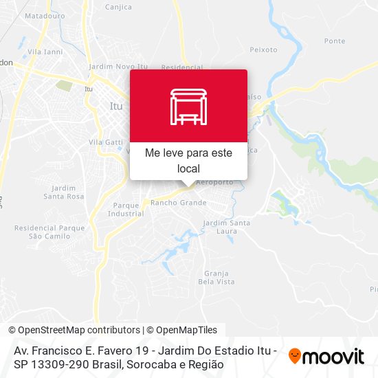 Av. Francisco E. Favero 19 - Jardim Do Estadio Itu - SP 13309-290 Brasil mapa