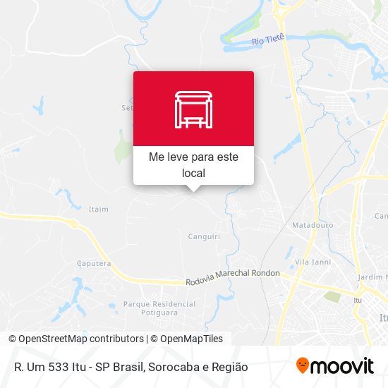 R. Um 533 Itu - SP Brasil mapa