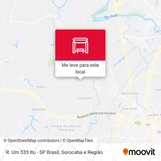 R. Um 533 Itu - SP Brasil mapa