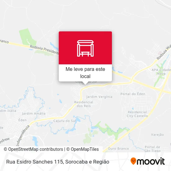 Rua Esidro Sanches 115 mapa