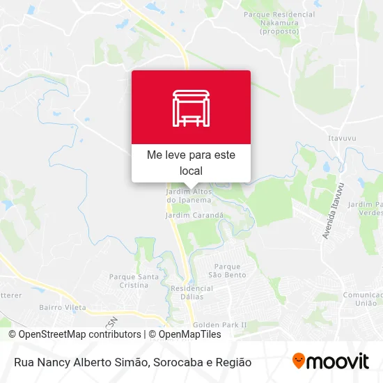 Rua Nancy Alberto Simão mapa