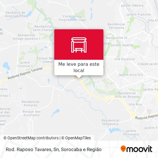 Rod. Raposo Tavares, Sn mapa