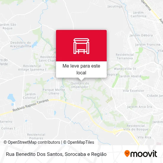 Rua Benedito Dos Santos mapa