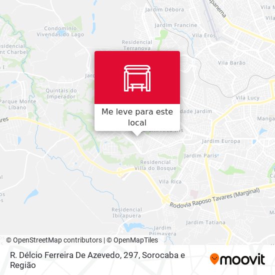 R. Délcio Ferreira De Azevedo, 297 mapa