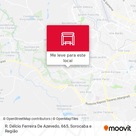 R. Délcio Ferreira De Azevedo, 665 mapa