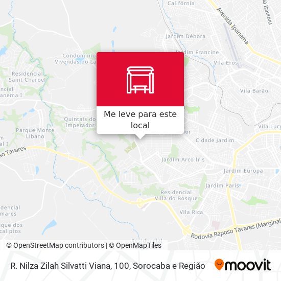 R. Nilza Zilah Silvatti Viana, 100 mapa