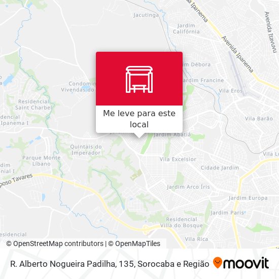 R. Alberto Nogueira Padilha, 135 mapa