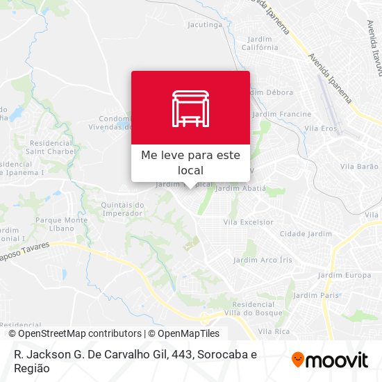 R. Jackson G. De Carvalho Gil, 443 mapa