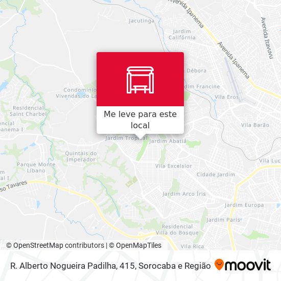 R. Alberto Nogueira Padilha, 415 mapa