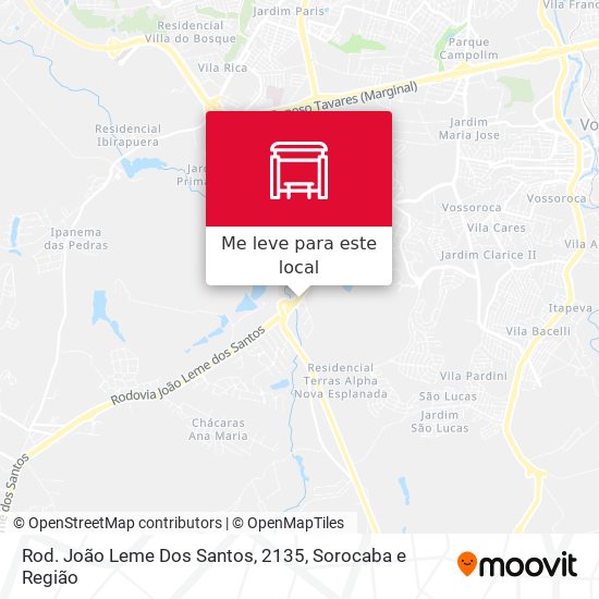 Rod. João Leme Dos Santos, 2135 mapa