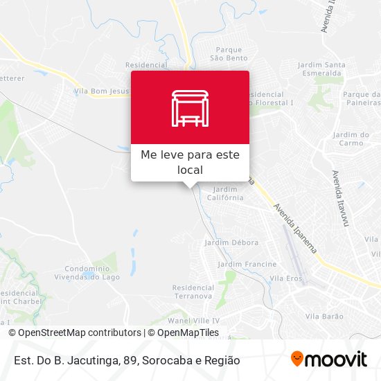 Est. Do B. Jacutinga, 89 mapa